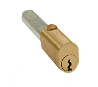 Brass bullet lock - with 1 key - Click Image to Close