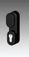 Outside Access Handle with Knob Black PH37101