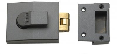 Yale 81 - Roller Bolt Nightlatch Grey - 60mm Case Only - Click Image to Close