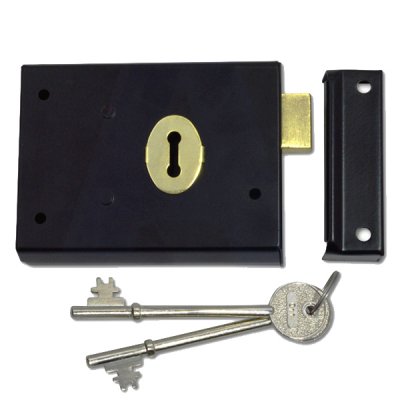 1 Lever Double Handed Rim Deadlock - 100mm - Click Image to Close