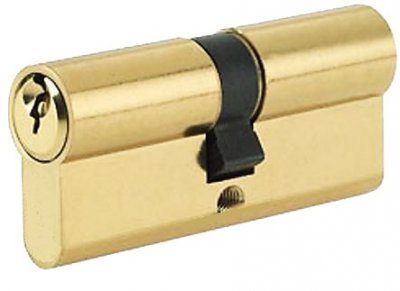 Mila 90mm Euro Cylinder (35 x 55) - Brass KA - Click Image to Close