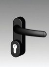Outside Access Handle with Lever Black PH36101