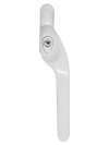 Right Hand Offset Cranked Locking Handle White 40x7mm