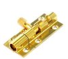 Securit Brass Door Bolt 2.5" Wide 63mm