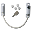 150mm Lockable Cable Window Restrictor - White