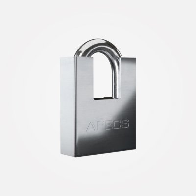 APECS 55mm Closed Shackle Padlock with 4 Keys - Click Image to Close