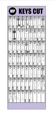 Most Popular Mortice Key Board, 63 hooks - Click Image to Close