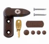 ERA PVCu Snaplock - Brown - Keyed Window Lock