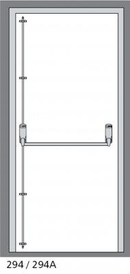 Exidor 294 Single Door 2 Point Push bar EN 1125 - Click Image to Close