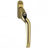 Left Hand Offset Cranked Locking Handle Gold 20mmx7mm