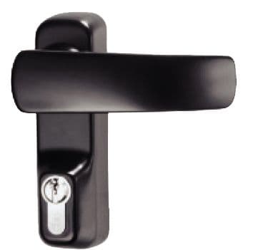 ISEO - Lever Operated Handle Black IS940-11005 - Click Image to Close