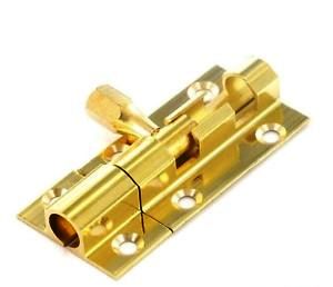 Securit Brass Door Bolt 2.5" Wide 63mm - Click Image to Close