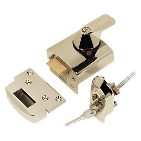 Yale PBS1 BS3621: 2007 High Security 60mm Nightlatch - Brass - Click Image to Close